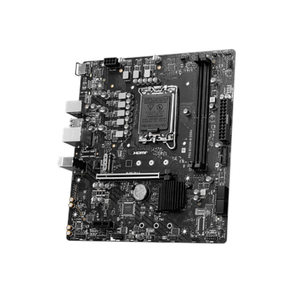 MSI PRO B760M-B DDR4 , Processor family Intel , Processor socket LGA1700 , DDR4 , Supported hard disk drive interfaces SATA, M.2 , Number of SATA connectors 4