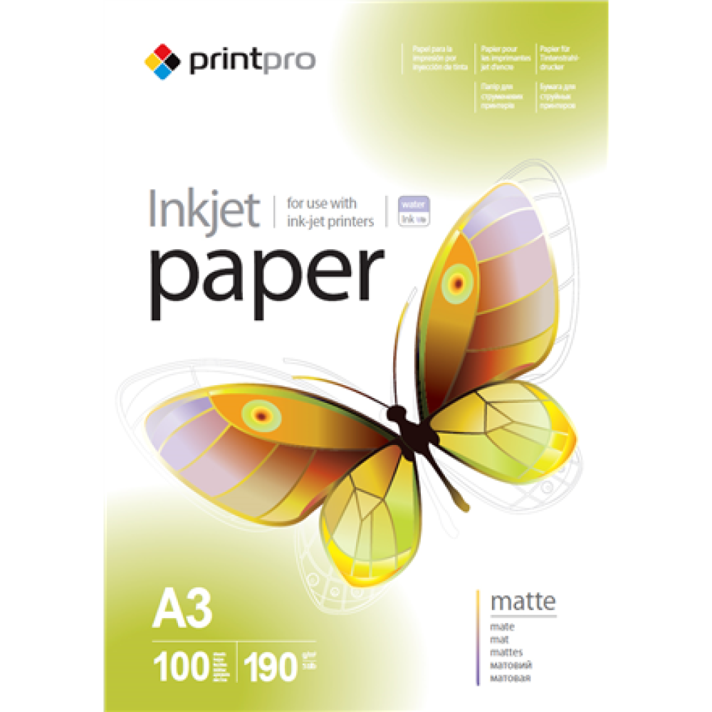 ColorWay PrintPro Photo Paper, 100 sheets , 190 g/m² , A3 , Matte