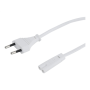 Gembird , Power cord, 1.8 m , White