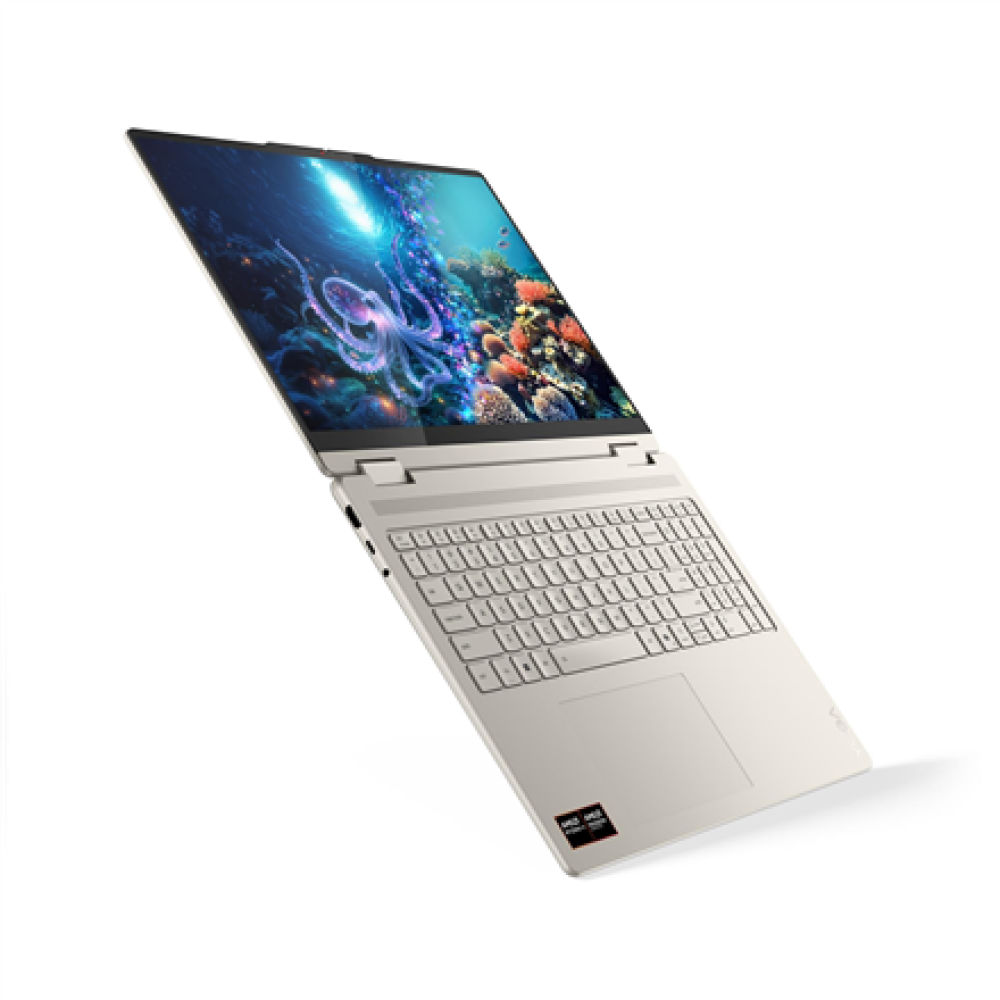 Lenovo Yoga 7 2-in-1 16AKP10 , Seashell , 16 , OLED , Touchscreen , 2.8K WQXGA+ , 2880 x 1800 pixels , AMD Ryzen AI 7 , 350 , 16 GB , Soldered LPDDR5x , Solid-state drive capacity 1000 GB , AMD Radeon 860M Graphics , Windows 11 Home , 802.11be , Bluetooth