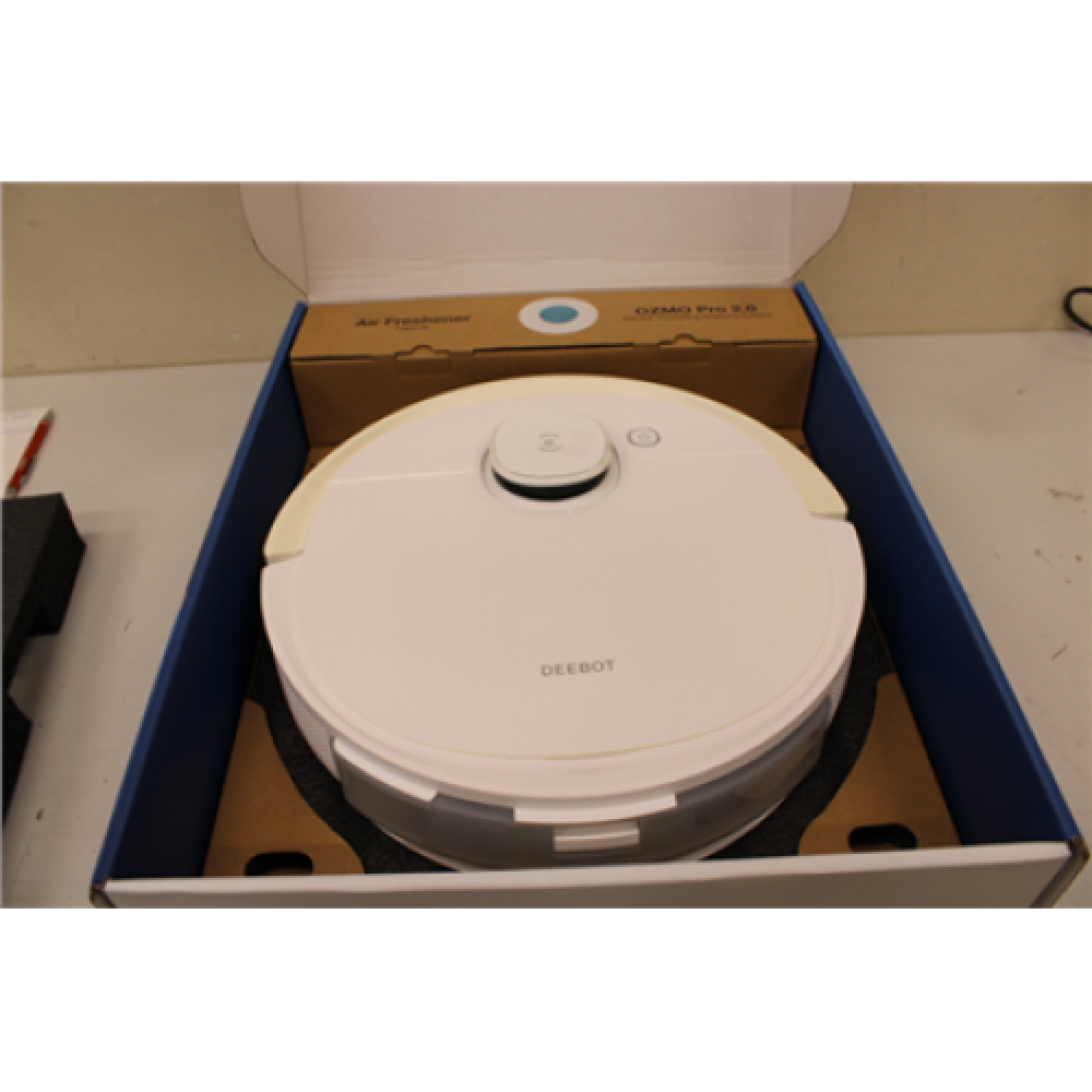 SALE OUT. Ecovacs Vacuum cleaner DEEBOT T9 Wet&Dry Operating time (max) 175 min Lithium Ion 5200 mAh Dust capacity 0.42 L 3000 Pa White Battery warranty 24 month(s) USED, SCRATCHED, DIRTY 24 month(s)