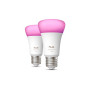 Philips Hue WCA 1100 A60 2P EU , E27 , 8.1 W , White and colour light , Bluetooth and Zigbee