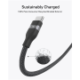 Anker USB-C to USB-C Cable Braided, 0.9m, 240W, Black , Anker USB-C Braided Cable, 0.9 m