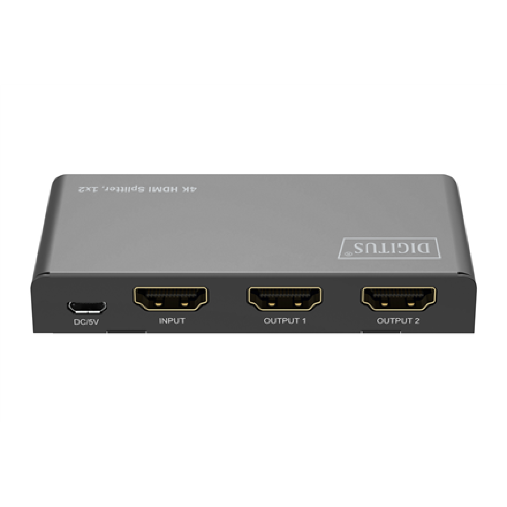 Digitus 4K HDMI Splitter, 1x2 , DS-55336 , Black