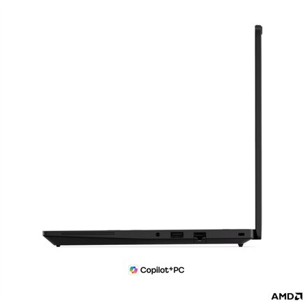 Lenovo ThinkPad T14 G7 AMD , Black , 14 , IPS , WUXGA , 1920 x 1200 pixels , Anti-glare , AMD Ryzen AI 5 PRO , 440 , 16 GB , SODIMM DDR5 , Solid-state drive capacity 512 GB , AMD Radeon 840M Graphics , Windows 11 Pro , 802.11be , Bluetooth version 5.4 , K