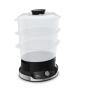TEFAL Food Steamer VC204810 Ultracompact Black 800 W Capacity 9 L Number of baskets 3
