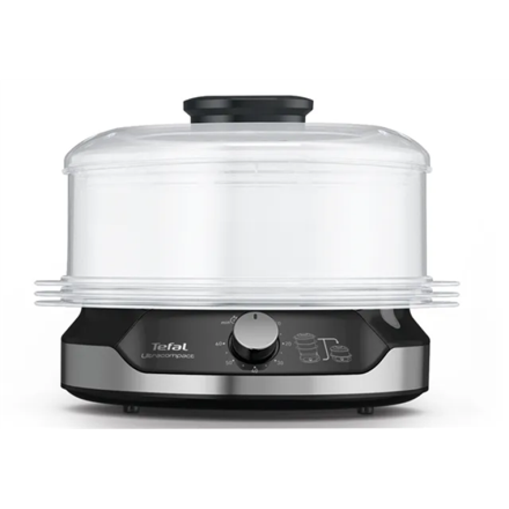 TEFAL Food Steamer VC204810 Ultracompact Black 800 W Capacity 9 L Number of baskets 3