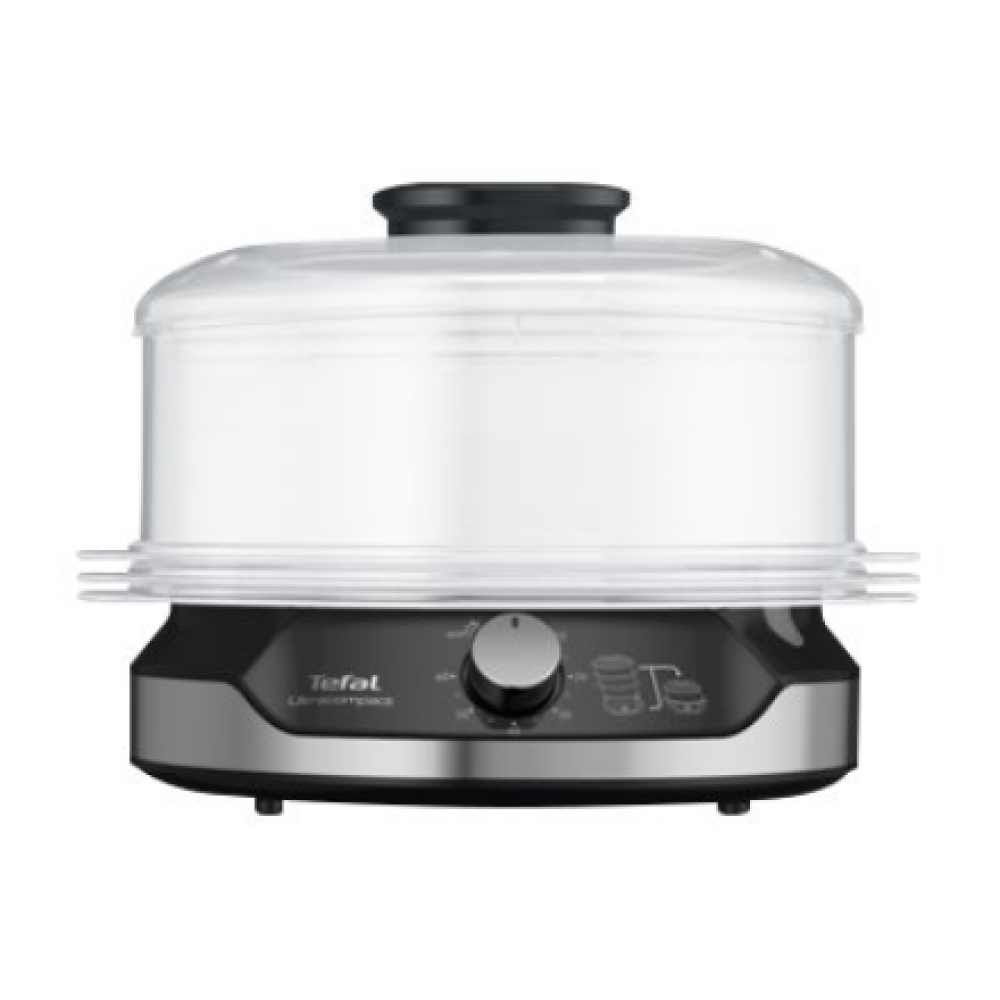 TEFAL Food Steamer VC204810 Ultracompact Black 800 W Capacity 9 L Number of baskets 3