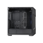 Cooler Master MasterBox TD500 Mesh V2 Side window Black Mid Tower Power supply included No