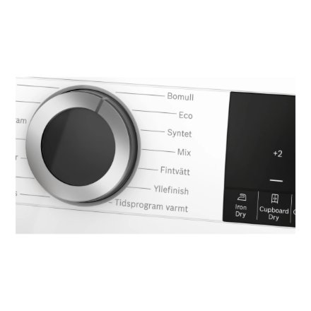 Bosch Dryer Machine , WQG2420PSN , Energy efficiency class A++ , Front loading , 9 kg , Heat pump , LED , Depth 61.3 cm , White