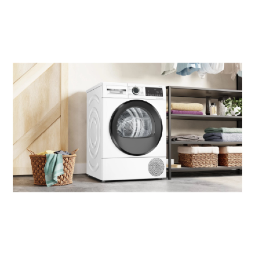 Bosch Dryer Machine , WQG2420PSN , Energy efficiency class A++ , Front loading , 9 kg , Heat pump , LED , Depth 61.3 cm , White