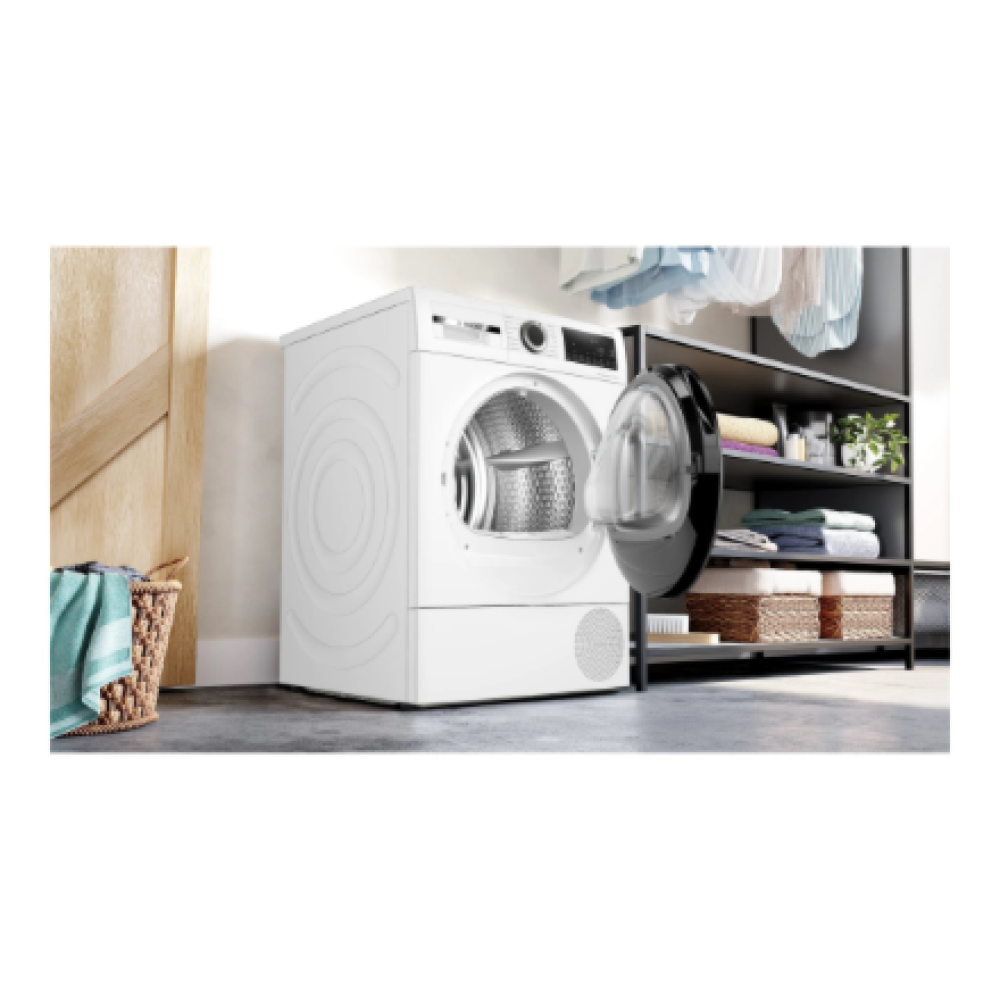 Bosch Dryer Machine , WQG2420PSN , Energy efficiency class A++ , Front loading , 9 kg , Heat pump , LED , Depth 61.3 cm , White