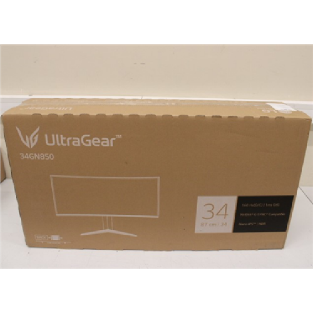 SALE OUT. LG 34GN850-B 34” IPS/3440x1440/21:9/1ms/400cd/m2/ HDMI DP USB LG UNPACKED