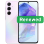 Samsung Renewed Grade A , Galaxy A55 5G , Awesome Lilac , 6.6 , 128 GB , 5G