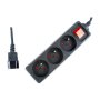 EnerGenie , Power strip, 3 FR sockets, 10 A, C14 plug , EG-PSU3F-01