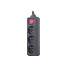EnerGenie , Power strip, 3 FR sockets, 10 A, C14 plug , EG-PSU3F-01