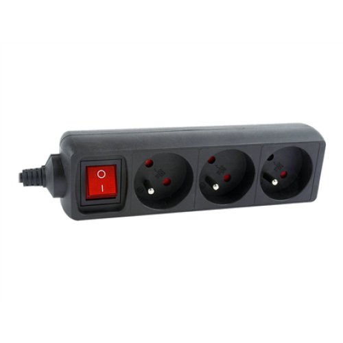 EnerGenie , Power strip, 3 FR sockets, 10 A, C14 plug , EG-PSU3F-01