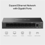 Mercusys 8-Port Gigabit Desktop Switch , MS108GS , Unmanaged , Desktop , Gigabit Ethernet (copper) ports quantity 8