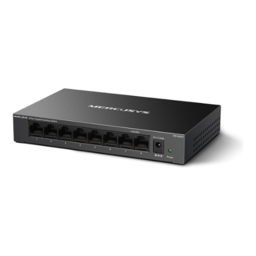 Mercusys 8-Port Gigabit Desktop Switch , MS108GS , Unmanaged , Desktop , Gigabit Ethernet (copper) ports quantity 8