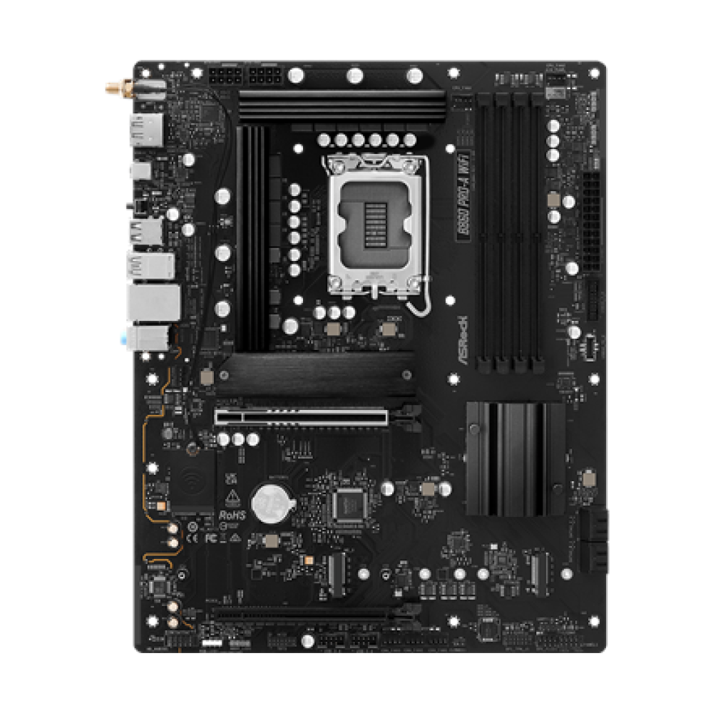 ASRock B860 PRO-A WIFI , Processor family Intel , Processor socket LGA1851 , DDR5 , Supported hard disk drive interfaces SATA, M.2 , Number of SATA connectors 4