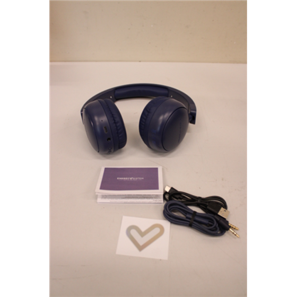 SALE OUT. Energy Sistem Radio Color Wireless Headphones with FM radio, Indigo , Energy Sistem , DAMAGED PACKAGING, SCRATCHES ON SIDES