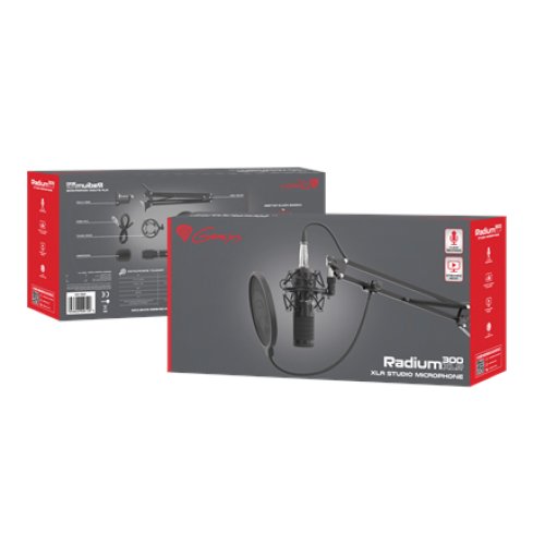 Genesis , Gaming Microphone , Radium 300 , Black , Wired