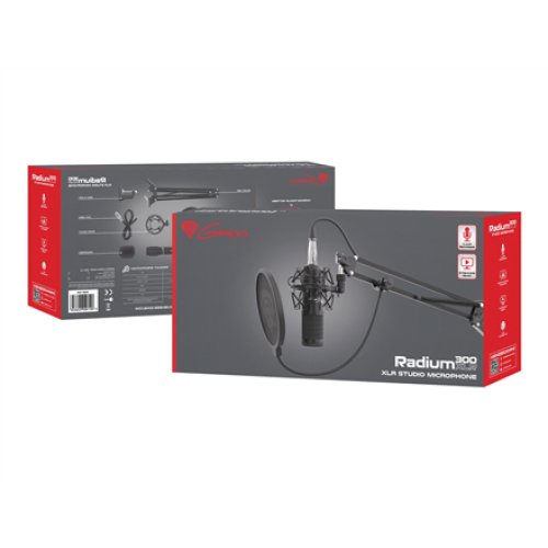 Genesis , Gaming Microphone , Radium 300 , Black , Wired