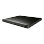 H.L Data Storage , Ultra Slim Portable DVD-Writer , GP57EB40 , Interface USB 2.0 , DVD±R/RW , CD read speed 24 x , CD write speed 24 x , Black , Desktop/Notebook