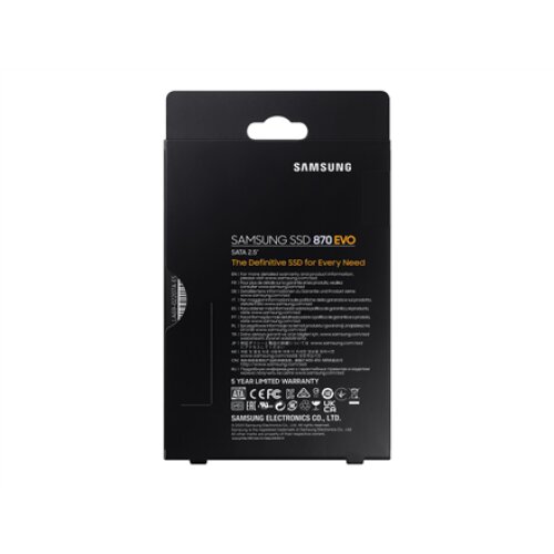Samsung , SSD , 870 EVO , 500 GB , SSD form factor 2.5 , Solid-state drive interface SATA III , Read speed 560 MB/s , Write speed 530 MB/s