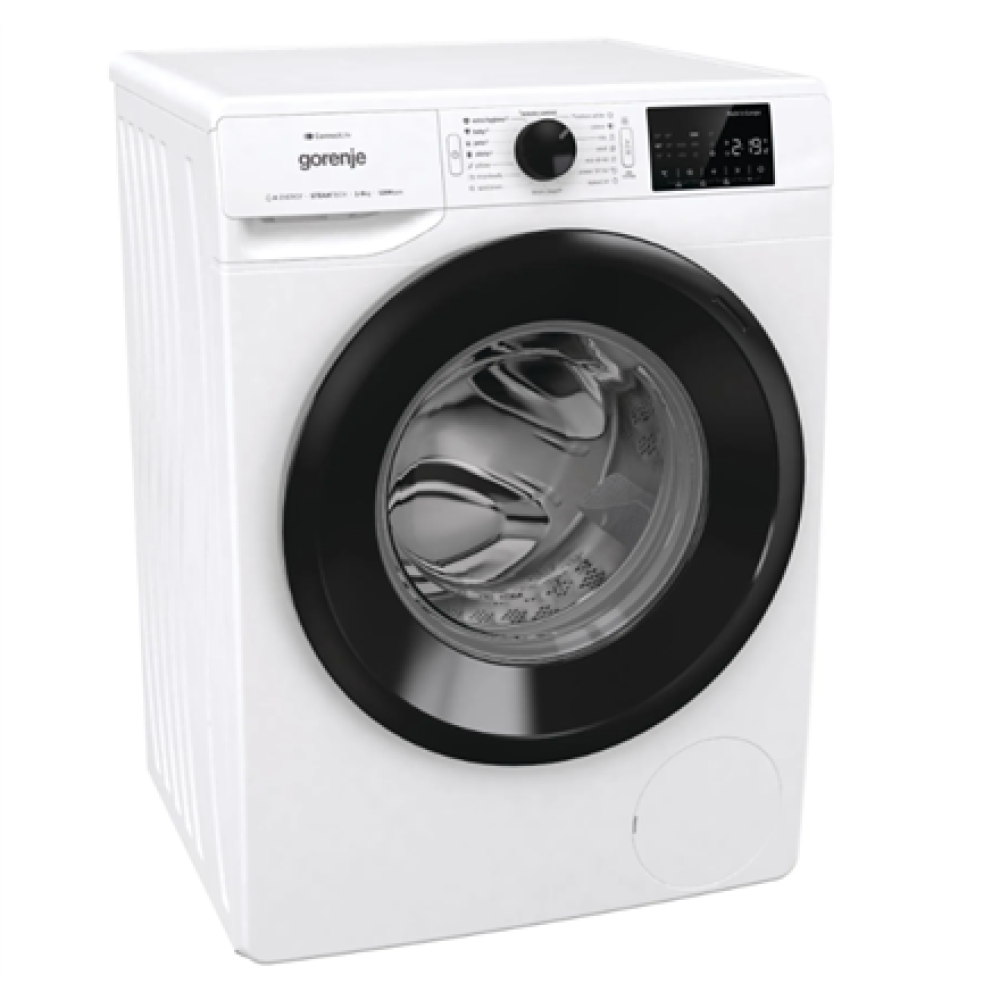 Gorenje Washing machine , WPNEI82A1SWIFI , Energy efficiency class A , Front loading , Washing capacity 8 kg , 1200 RPM , Depth 55 cm , Width 60 cm , Display , LED , Steam function , White