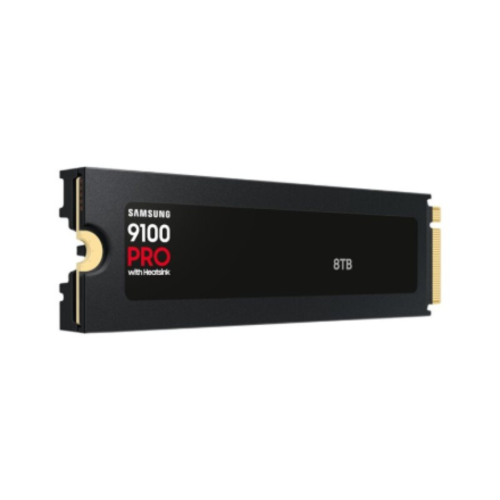 Samsung SSD , 9100 PRO With Heatsink , 8000 GB , SSD form factor M.2 2280 , Solid-state drive interface PCIe 5.0 x4, NVMe 2.0 , Read speed 14800 MB/s , Write speed 13400 MB/s