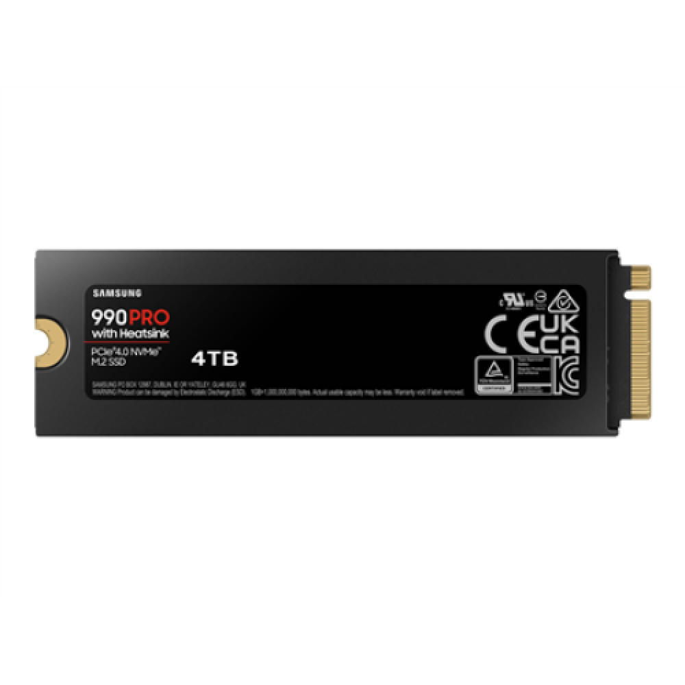 Samsung , 990 PRO with Heatsink , 4000 GB , SSD form factor M.2 2280 , Solid-state drive interface M.2 NVME , Read speed 7450 MB/s , Write speed 6900 MB/s