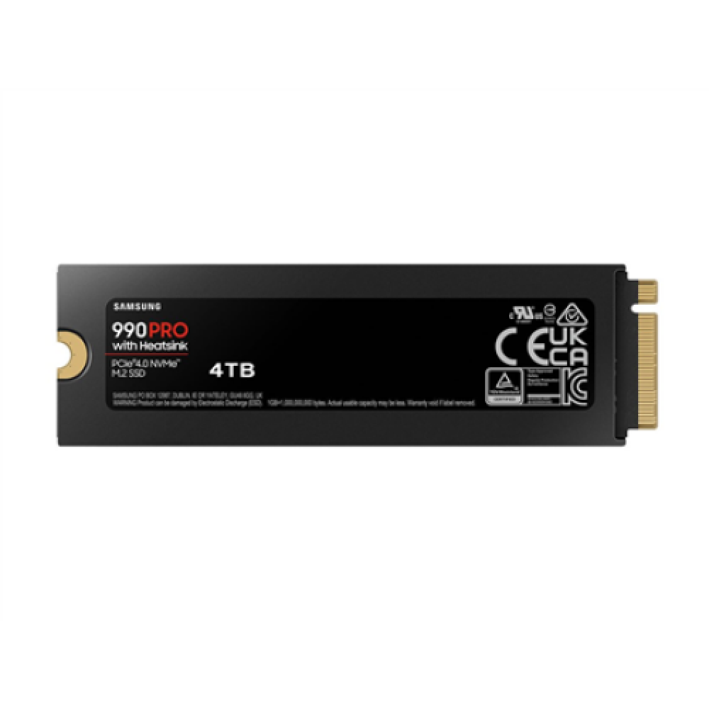 Samsung , 990 PRO with Heatsink , 4000 GB , SSD form factor M.2 2280 , Solid-state drive interface M.2 NVME , Read speed 7450 MB/s , Write speed 6900 MB/s
