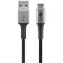 Goobay , USB-C to USB-A Textile Cable with Metal Plugs , 49296 , USB-C to USB-A
