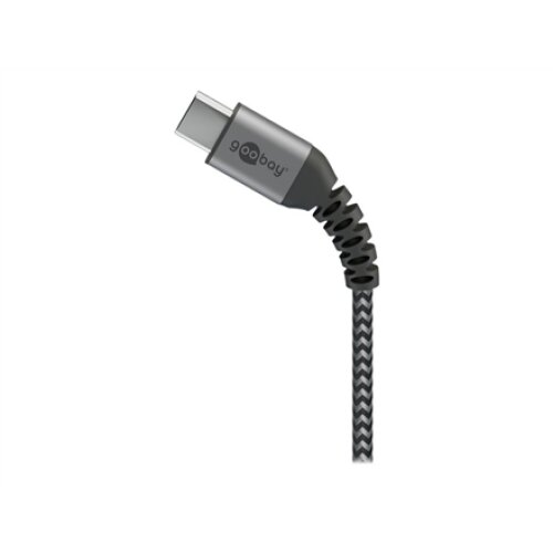 Goobay , USB-C to USB-A Textile Cable with Metal Plugs , 49296 , USB-C to USB-A
