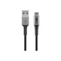 Goobay , USB-C to USB-A Textile Cable with Metal Plugs , 49296 , USB-C to USB-A