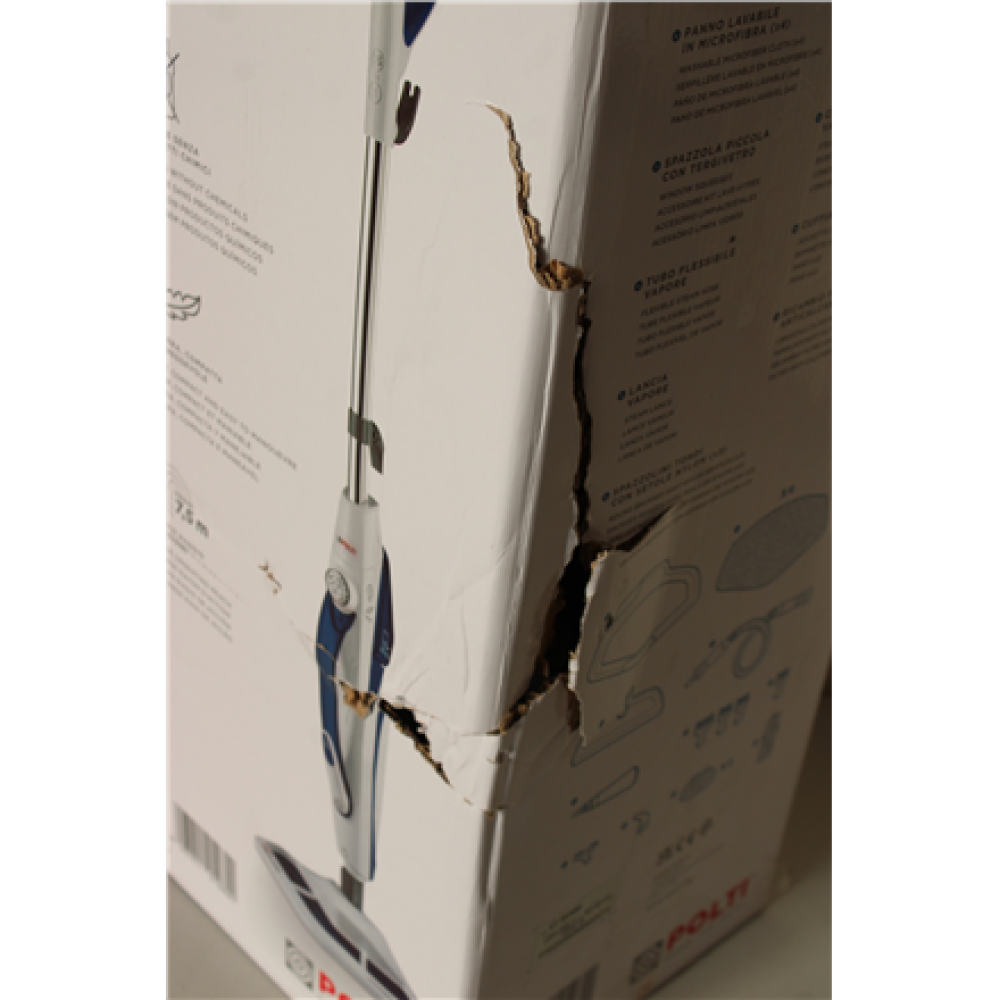 SALE OUT. Polti , Steam mop , PTEU0296 Vaporetto SV460 Double , Power 1500 W , Steam pressure Not Applicable bar , Water tank capacity 0.3 L , White/Blue , DAMAGED PACKAGING , Warranty 24 month(s)