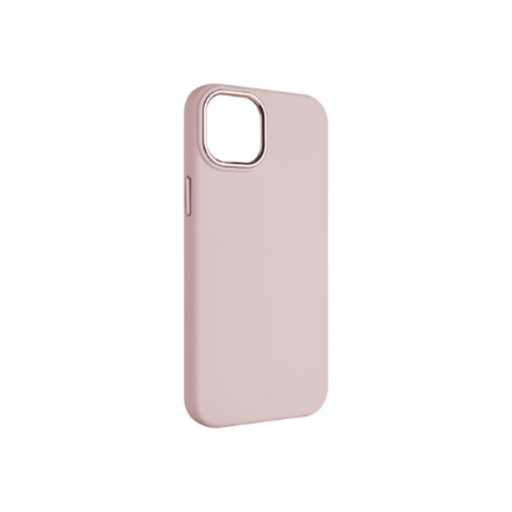 Fixed , MagFlow , Back cover , Apple , iPhone 15 Plus , Liquid silicon , Pink