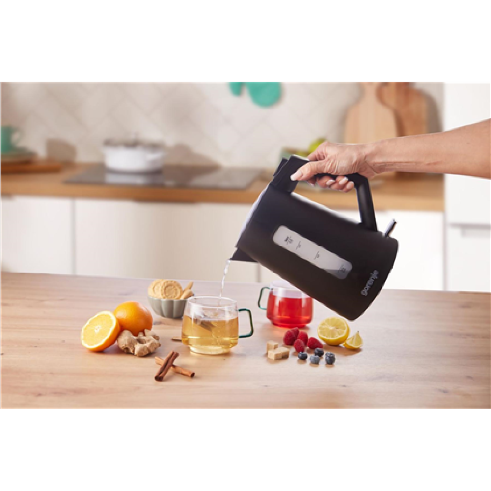 Gorenje K17OPB , Kettle , Electric , 2200 W , 1.7 L , Plastic , 360° rotational base , Black