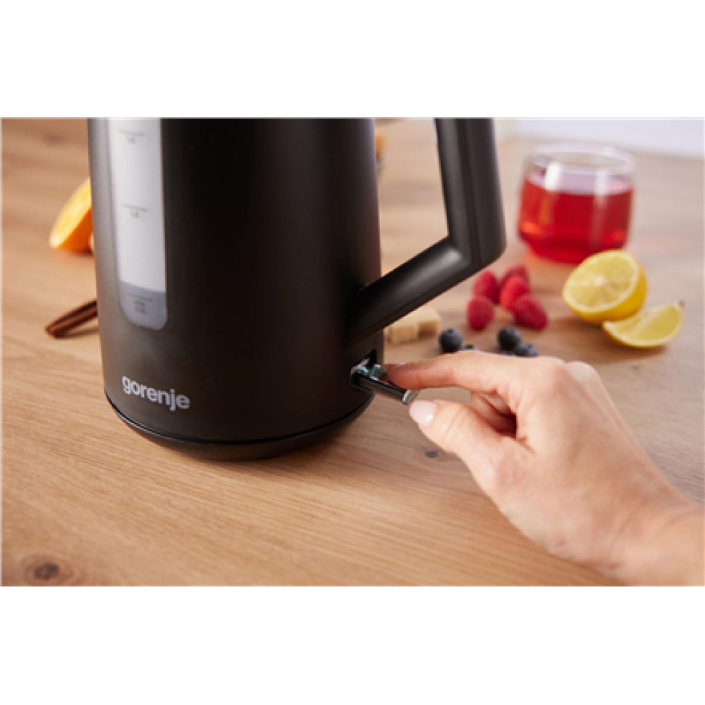 Gorenje K17OPB , Kettle , Electric , 2200 W , 1.7 L , Plastic , 360° rotational base , Black