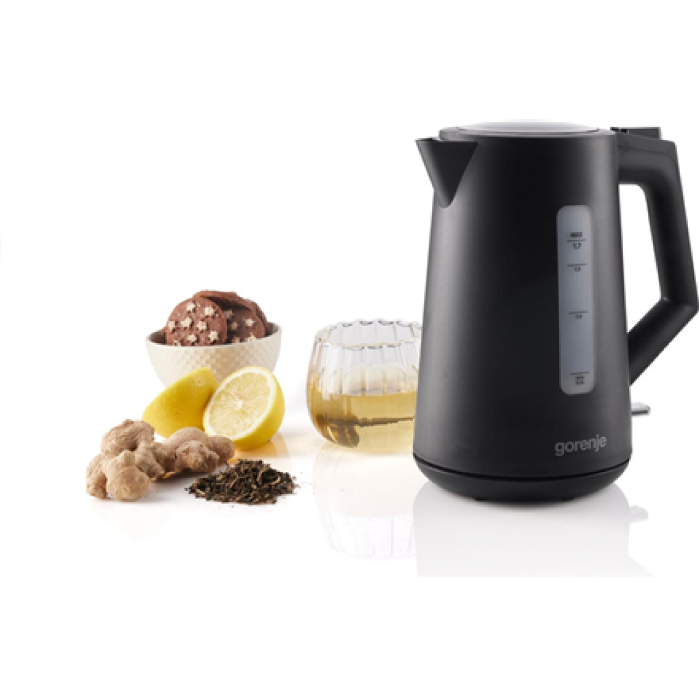 Gorenje K17OPB , Kettle , Electric , 2200 W , 1.7 L , Plastic , 360° rotational base , Black
