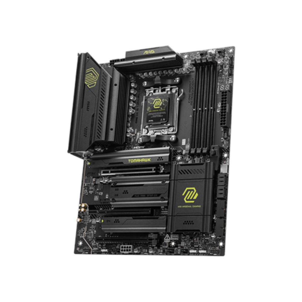 MSI MAG X870 TOMAHAWK WIFI , Processor family AMD , Processor socket AM5 , Supported hard disk drive interfaces SATA, M.2 , Number of SATA connectors 4