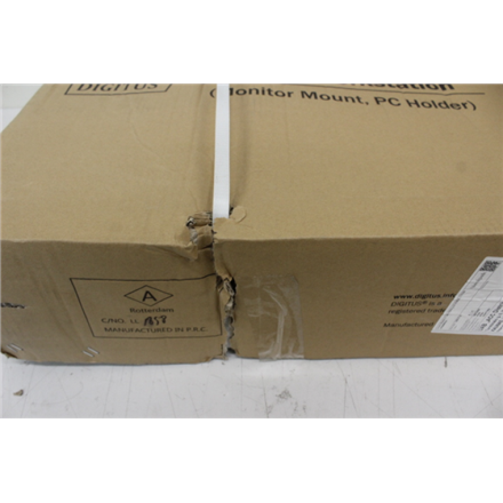 SALE OUT. DIGITUS Mobile workstation with individual height adjustment, DAMAGED PACKAGING , Mobile workstation with individual height adjustment , DA-90374 , Monitor Mount, PC Holder , 17-32 , Black