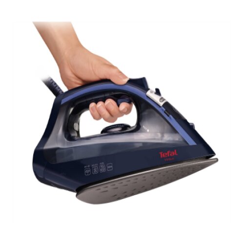 TEFAL , FV1713E0 Virtuo , Steam Iron , 2000 W , Water tank capacity 200 ml , Continuous steam 24 g/min , Dark Blue