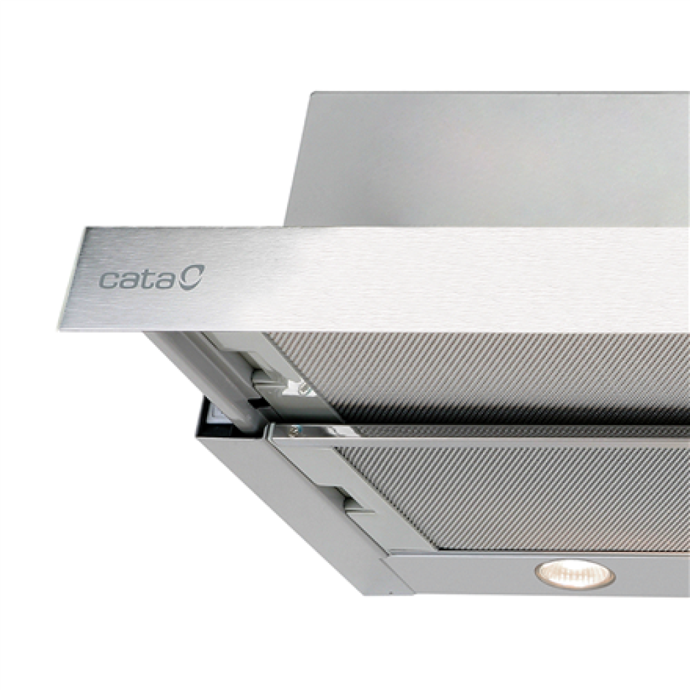 CATA , Hood , TF 2003 Duralum 600 , Telescopic , Energy efficiency class C , Width 60 cm , 390 m³/h , Mechanical control , LED , Stainless steel