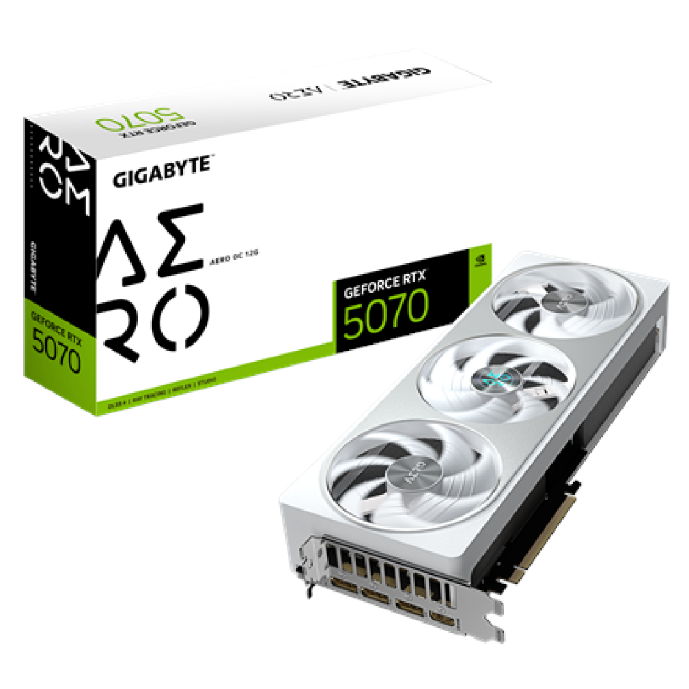 Gigabyte GeForce RTX 5070 AERO OC 12G , NVIDIA , 12 GB , GeForce RTX 5070 , HDMI ports quantity 1 , PCI-E 5.0