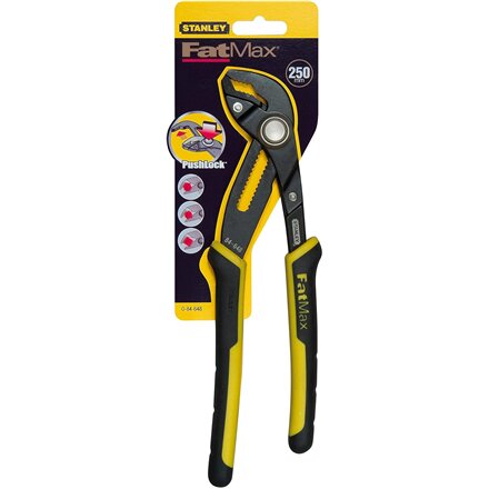 Stanley , Fatmax 250mm Push Button Multigrip Pliers , 0-84-648
