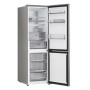LG Refrigerator , GBBS716CMB , Energy efficiency class C , Free standing , Height 186 cm , Combi , Fridge net capacity 220 L , Freezer net capacity 113 L , Display , 34 dB , Stainless Steel