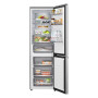 LG Refrigerator , GBBS716CMB , Energy efficiency class C , Free standing , Height 186 cm , Combi , Fridge net capacity 220 L , Freezer net capacity 113 L , Display , 34 dB , Stainless Steel