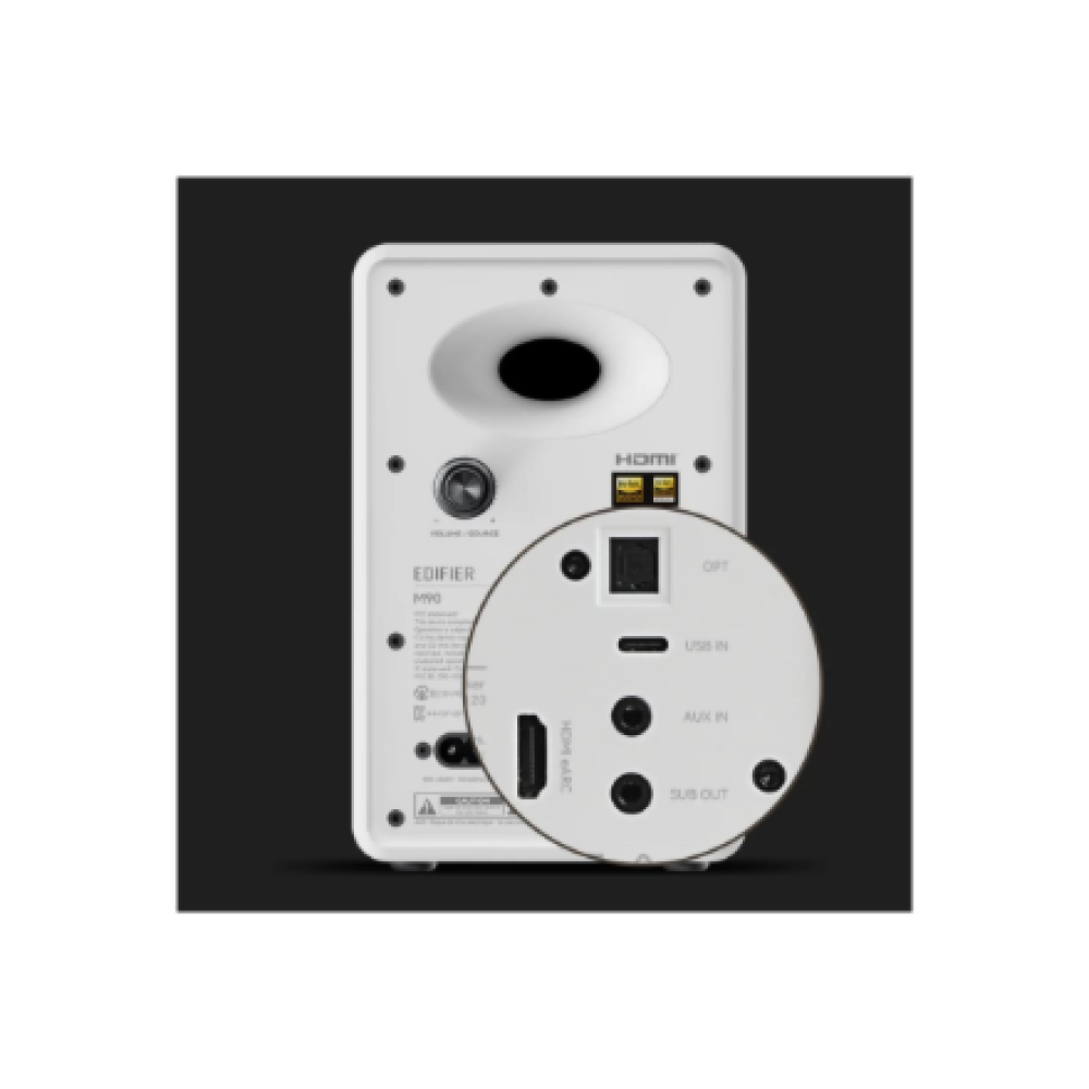 Edifier Compact Active Speaker , M90 , 100 W , Bluetooth , Wireless connection , White